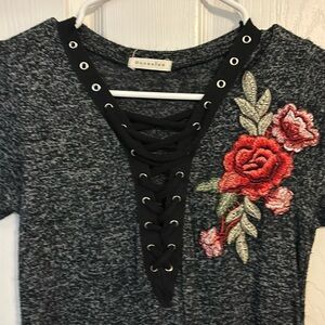 Very nice blouse with a rose